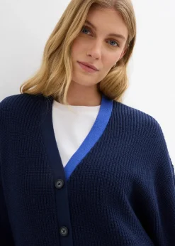 bonprix Bekleidung·Umstandsmode|Bekleidung·Jeans^Cardigan aus reiner Baumwolle dunkelblau/edelsteinblau
