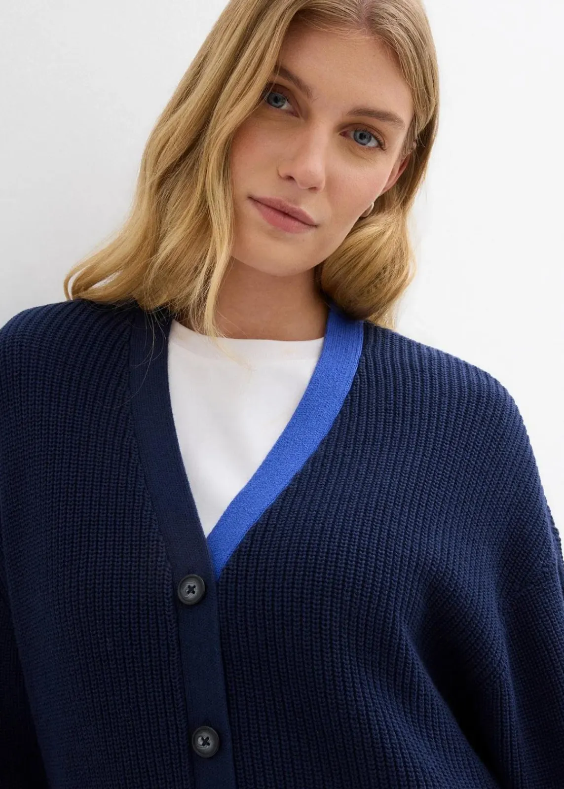 bonprix Bekleidung·Umstandsmode|Bekleidung·Jeans^Cardigan aus reiner Baumwolle dunkelblau/edelsteinblau