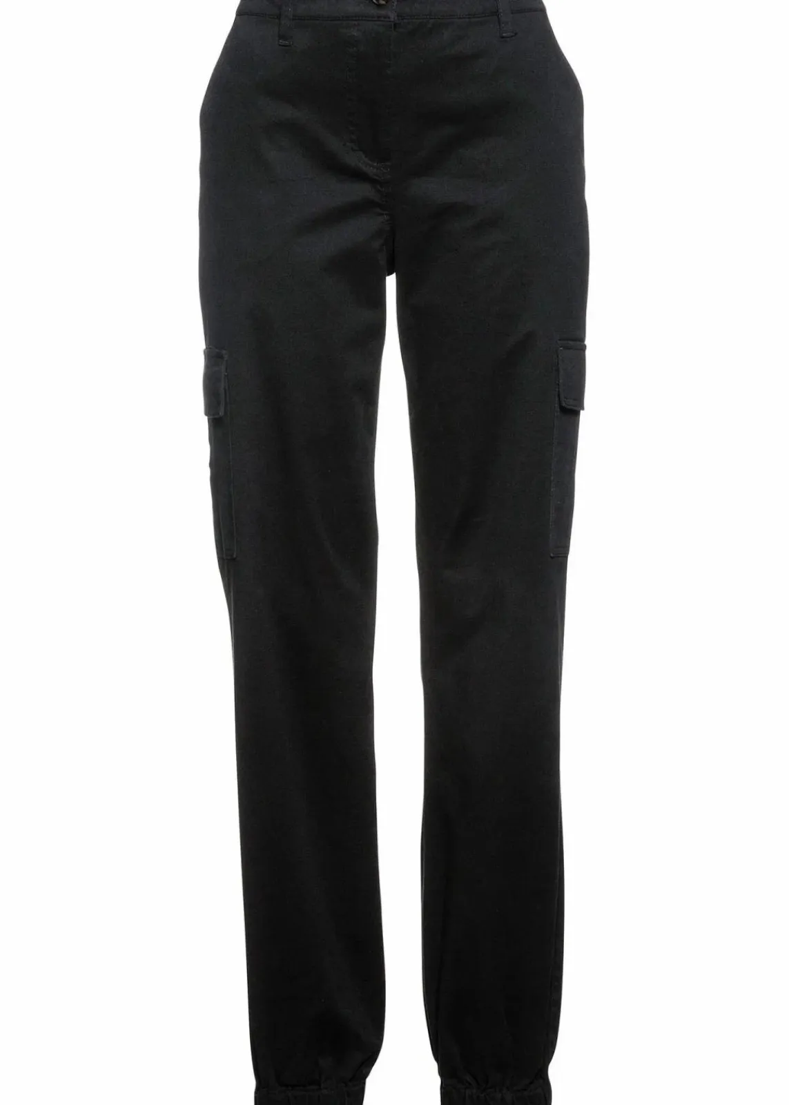 bonprix Bekleidung·Kleider|Hosen^Cargo-Hose aus Baumwolle mit Stretch schwarz