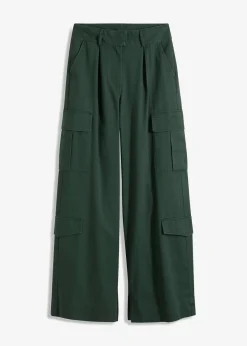 bonprix Bekleidung·Kleider|Hosen^Cargohose aus reiner Baumwolle schattengrün
