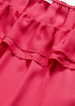 bonprix Bekleidung·Jacken & Mäntel|Blusen & Tuniken^Carmenbluse aus recyceltem Polyester dunkelpink