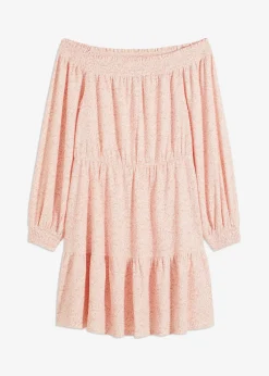 bonprix Kleider|Bekleidung·Pullover & Strickjacken^Carmen-Kleid rosa/weiß floral