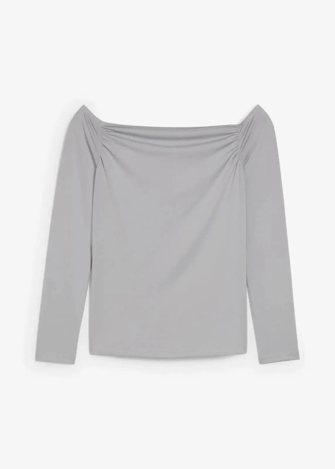 bonprix Shirts & Tops|Nachhaltigere Materialien^Carmenshirt aus leichtem Jersey schattengrau