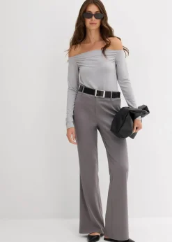 bonprix Shirts & Tops|Nachhaltigere Materialien^Carmenshirt aus leichtem Jersey schattengrau