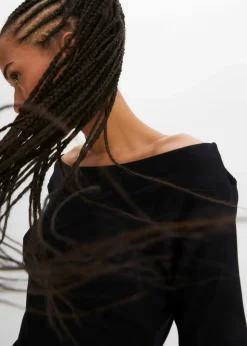 bonprix Shirts & Tops|Nachhaltigere Materialien^Carmenshirt in Viskose-Mix schwarz
