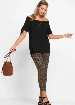 bonprix Shirts & Tops^Carmenshirt mit Bindedetail schwarz