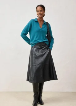 bonprix Pullover & Strickjacken|Strickmode^Cashmerepullover mit Good Cashmere Standard®-Anteil pfeffergrün