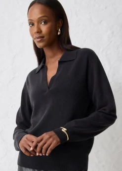 bonprix Premium|Strickmode^Cashmerepullover mit Good Cashmere Standard®-Anteil schwarz
