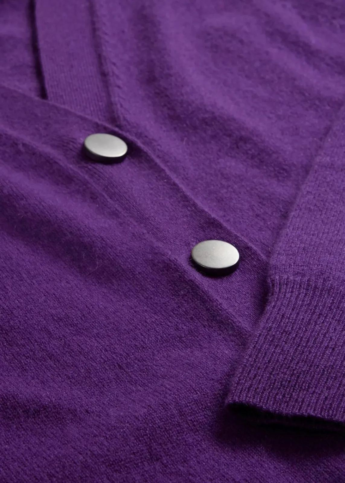 bonprix Pullover & Strickjacken|Strickmode^Cashmerestrickjacke mit Good Cashmere Standard®-Anteil tieflila