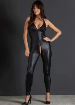 bonprix Erotikwäsche^Catsuit ouvert aus Wetlook schwarz