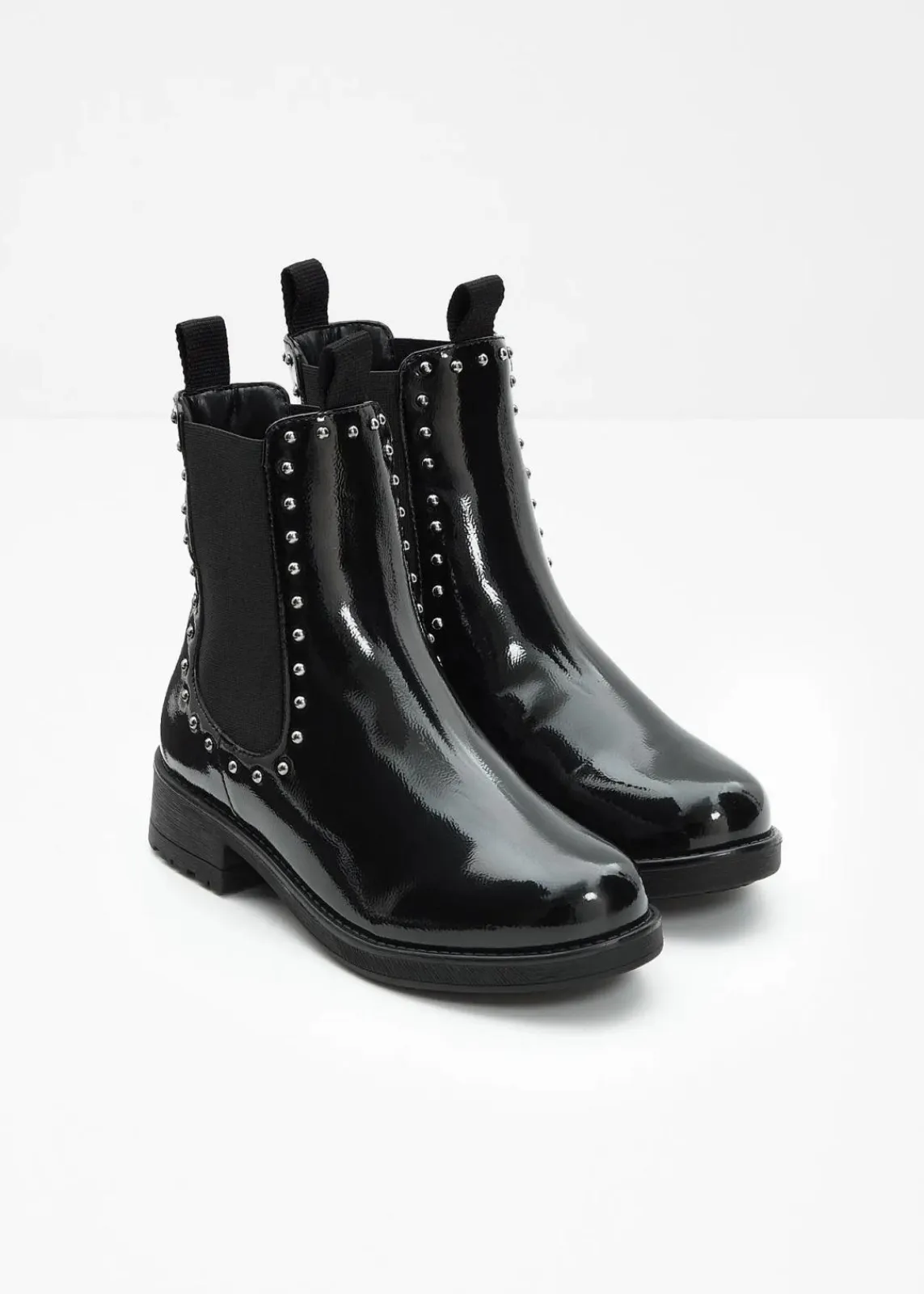 bonprix Gefütterte Winterschuhe|Stiefeletten^Chelsea Boot schwarz