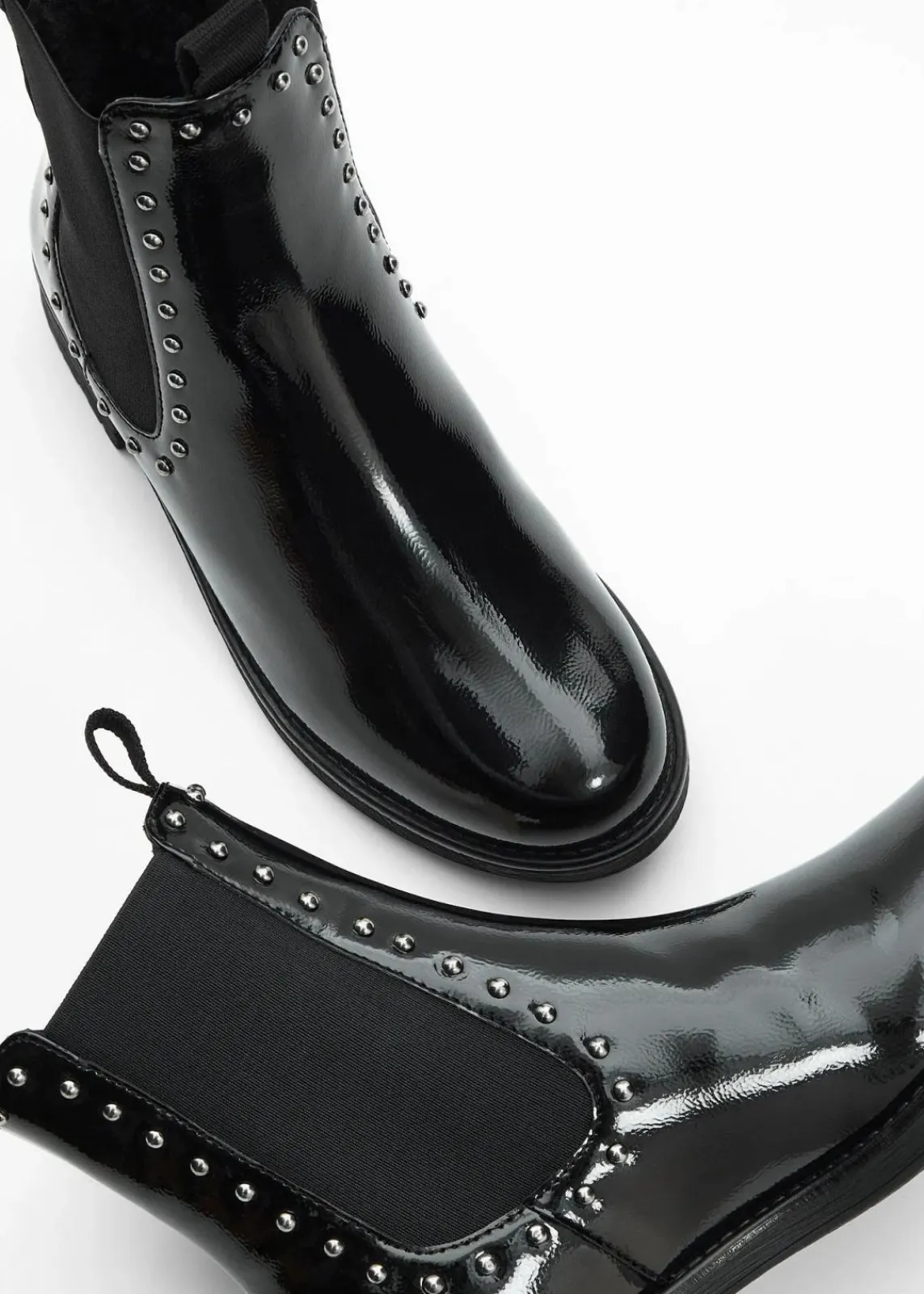 bonprix Gefütterte Winterschuhe|Stiefeletten^Chelsea Boot schwarz