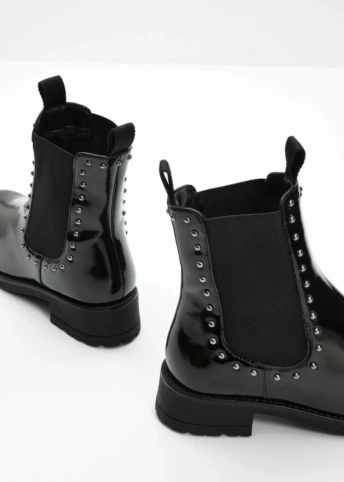 bonprix Gefütterte Winterschuhe|Stiefeletten^Chelsea Boot schwarz