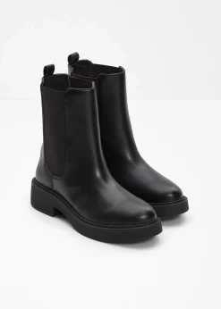 bonprix Schuhe & Accessoires In Spezialgrößen·Elastischer Schaft|Boots^Chelsea Boot schwarz