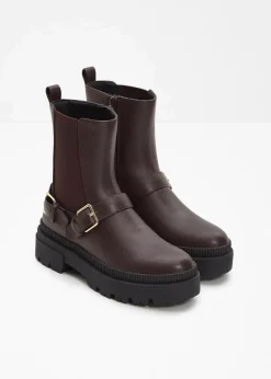 bonprix Stiefeletten|Boots^Chelsea Boot dunkelbraun