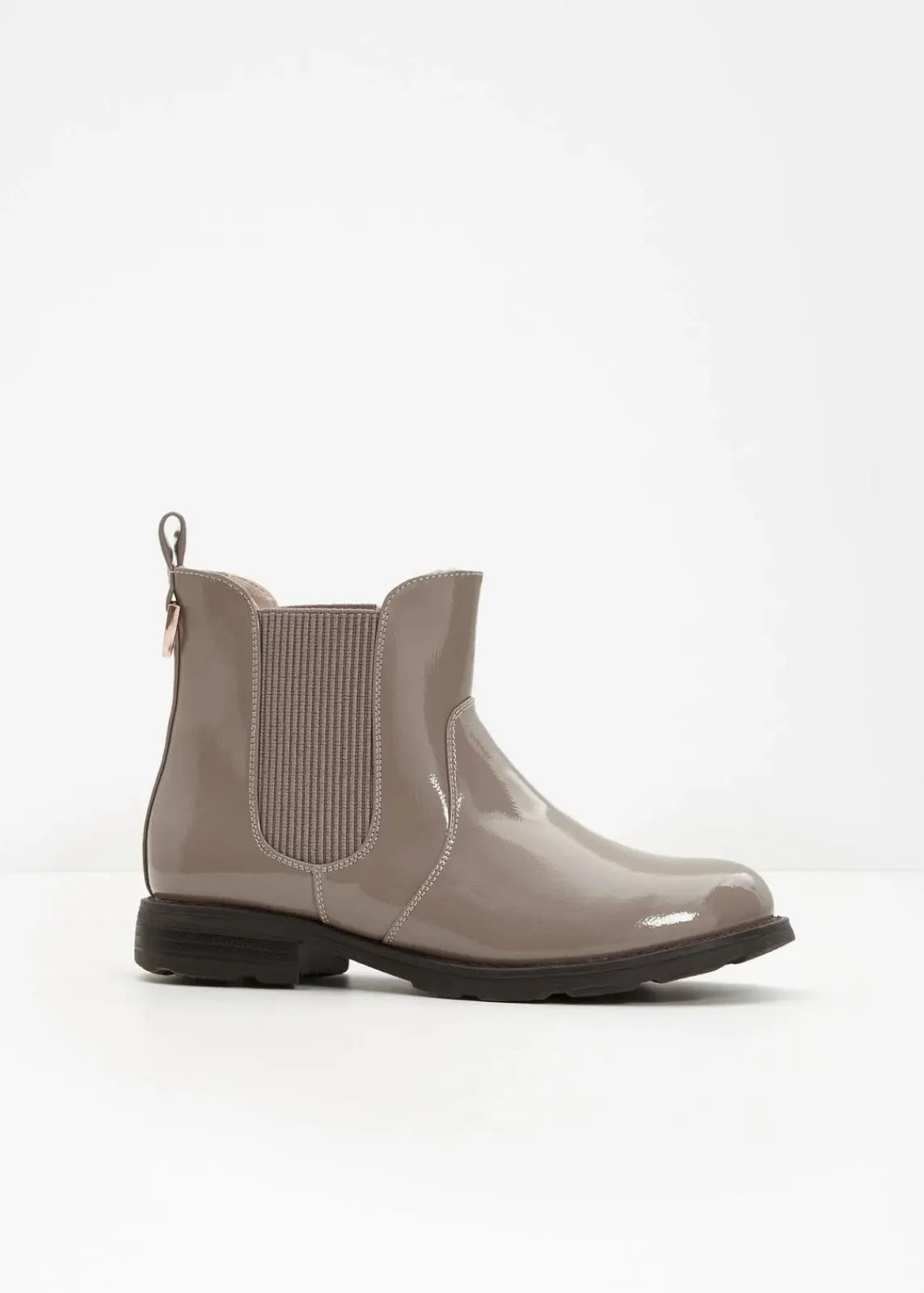 bonprix Gefütterte Winterschuhe|Stiefeletten^Chelsea Boot taupe
