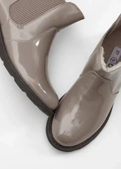 bonprix Gefütterte Winterschuhe|Stiefeletten^Chelsea Boot taupe