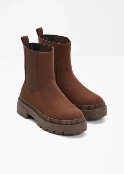 bonprix Stiefeletten|Boots^Chelsea Boot mahagonibraun