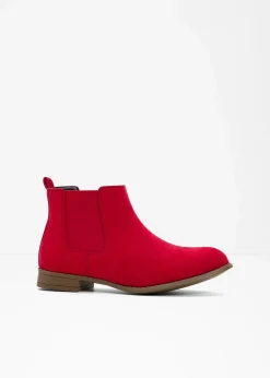 bonprix Schuhe & Accessoires In Spezialgrößen·Elastischer Schaft|Boots^Chelsea Boot rot