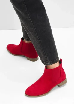 bonprix Schuhe & Accessoires In Spezialgrößen·Elastischer Schaft|Boots^Chelsea Boot rot