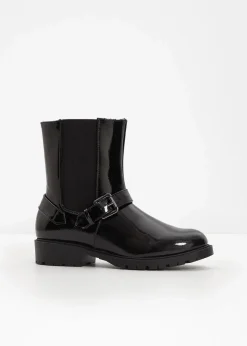 bonprix Gefütterte Winterschuhe|Stiefeletten^Chelsea Boot schwarz