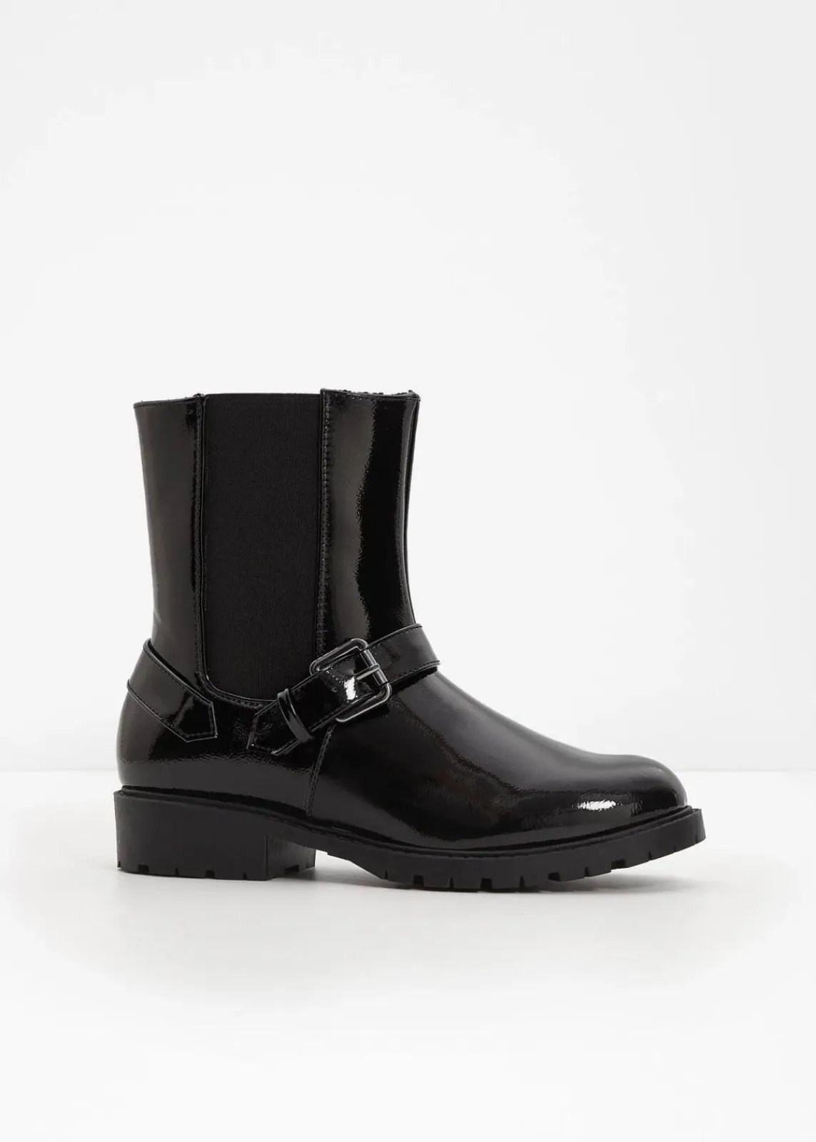 bonprix Gefütterte Winterschuhe|Stiefeletten^Chelsea Boot schwarz