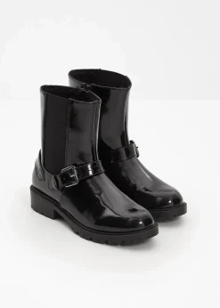 bonprix Gefütterte Winterschuhe|Stiefeletten^Chelsea Boot schwarz