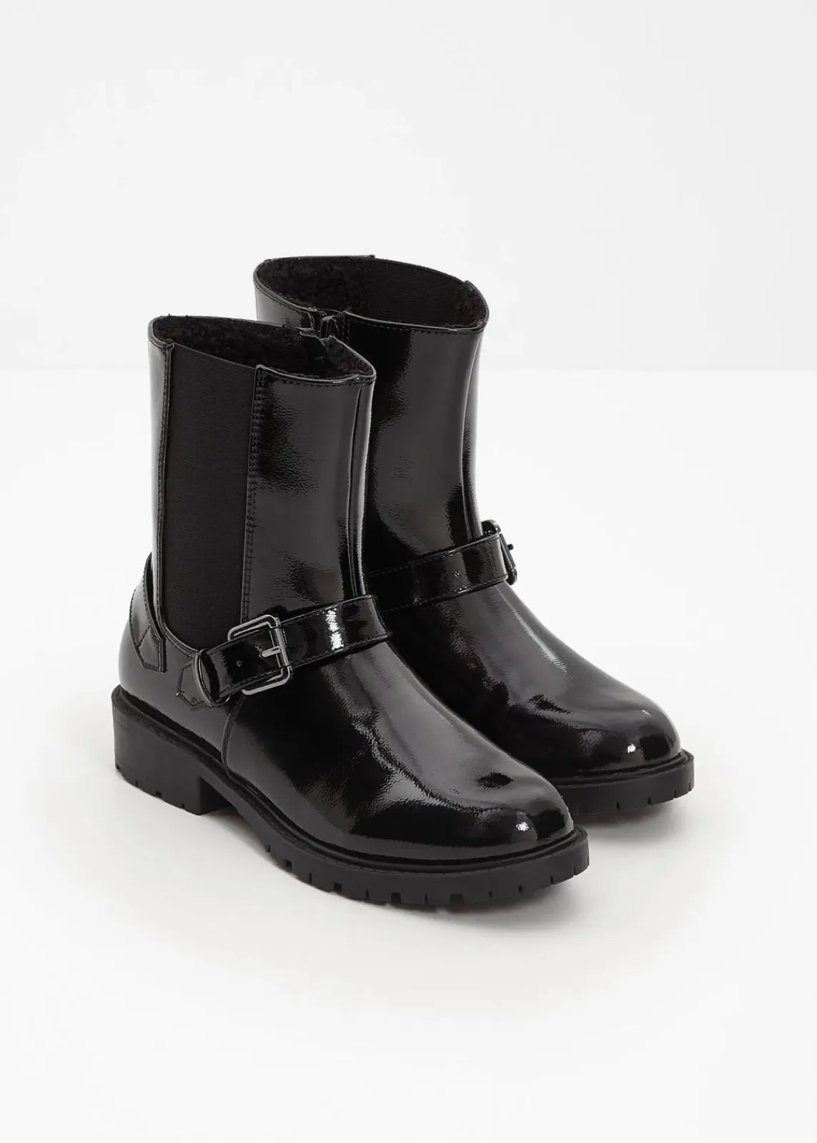 bonprix Gefütterte Winterschuhe|Stiefeletten^Chelsea Boot schwarz