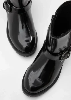 bonprix Gefütterte Winterschuhe|Stiefeletten^Chelsea Boot schwarz