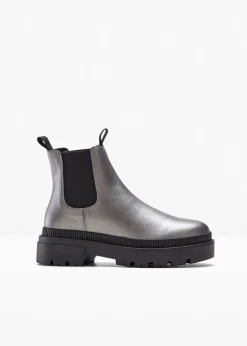 bonprix Stiefeletten|Boots^Chelsea Boot silber
