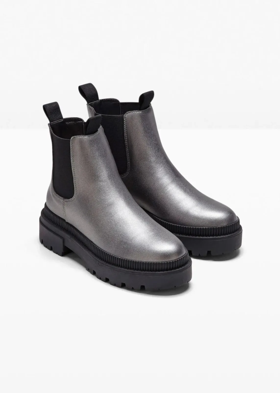 bonprix Stiefeletten|Boots^Chelsea Boot silber