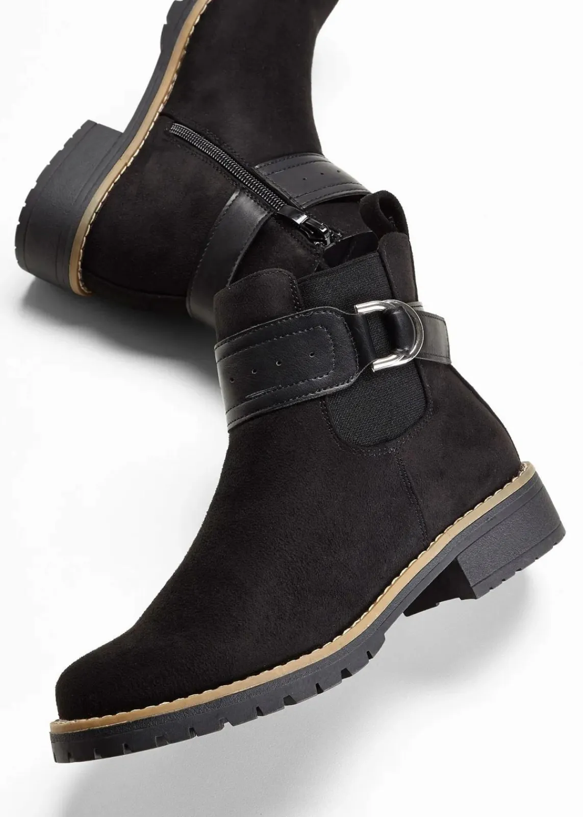 bonprix Stiefeletten|Boots^Chelsea-Boots schwarz