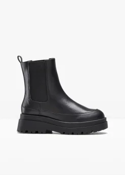 bonprix Komfortschuhe|Stiefeletten^Chelsea-Boots schwarz