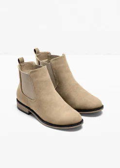 bonprix Stiefeletten|Boots^Chelsea-Boots beige