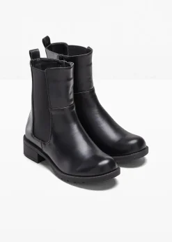 bonprix Stiefeletten|Boots^Chelsea-Boots schwarz
