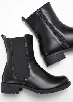 bonprix Stiefeletten|Boots^Chelsea-Boots schwarz