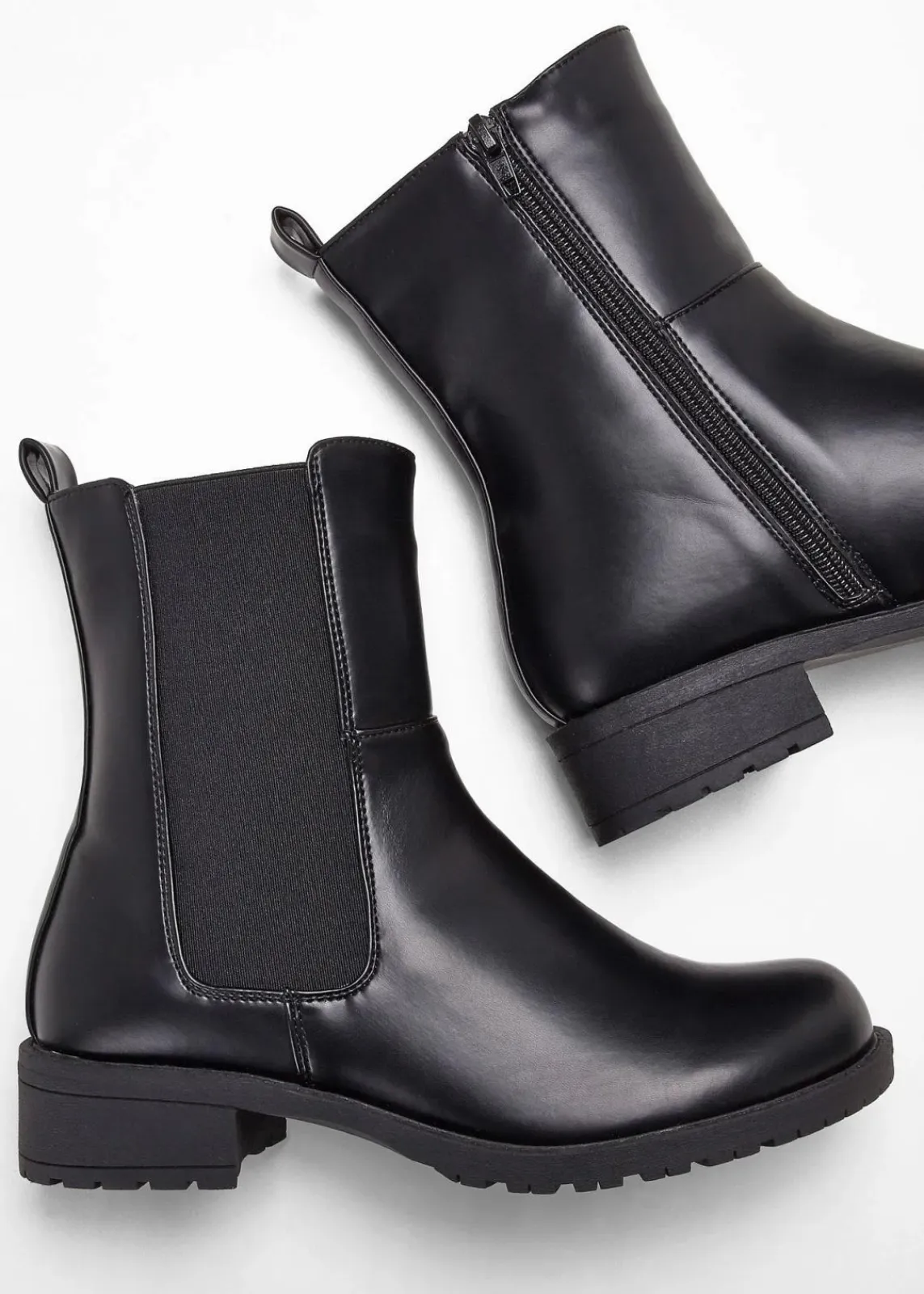 bonprix Stiefeletten|Boots^Chelsea-Boots schwarz