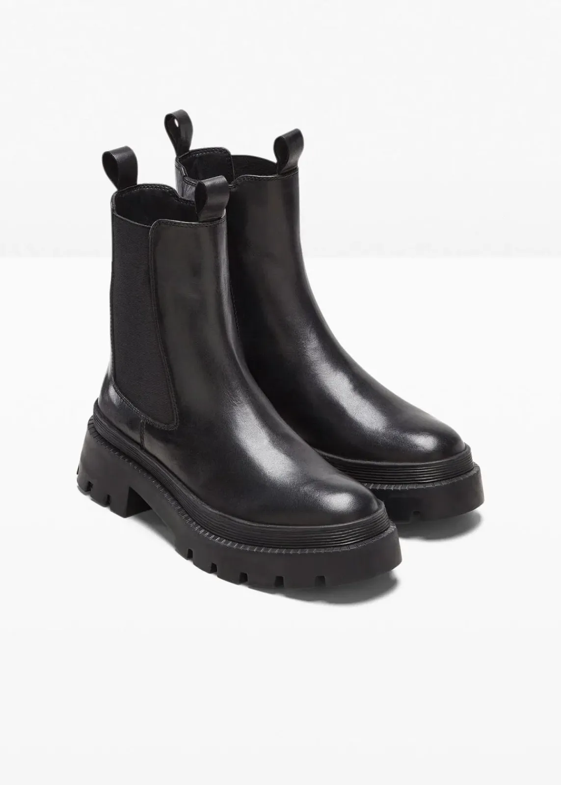 bonprix Nachhaltigere Materialien|Boots^Chelsea-Boots aus Leder schwarz