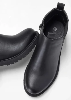 bonprix Stiefeletten|Boots^Chelsea-Boots mit Profilsohle schwarz