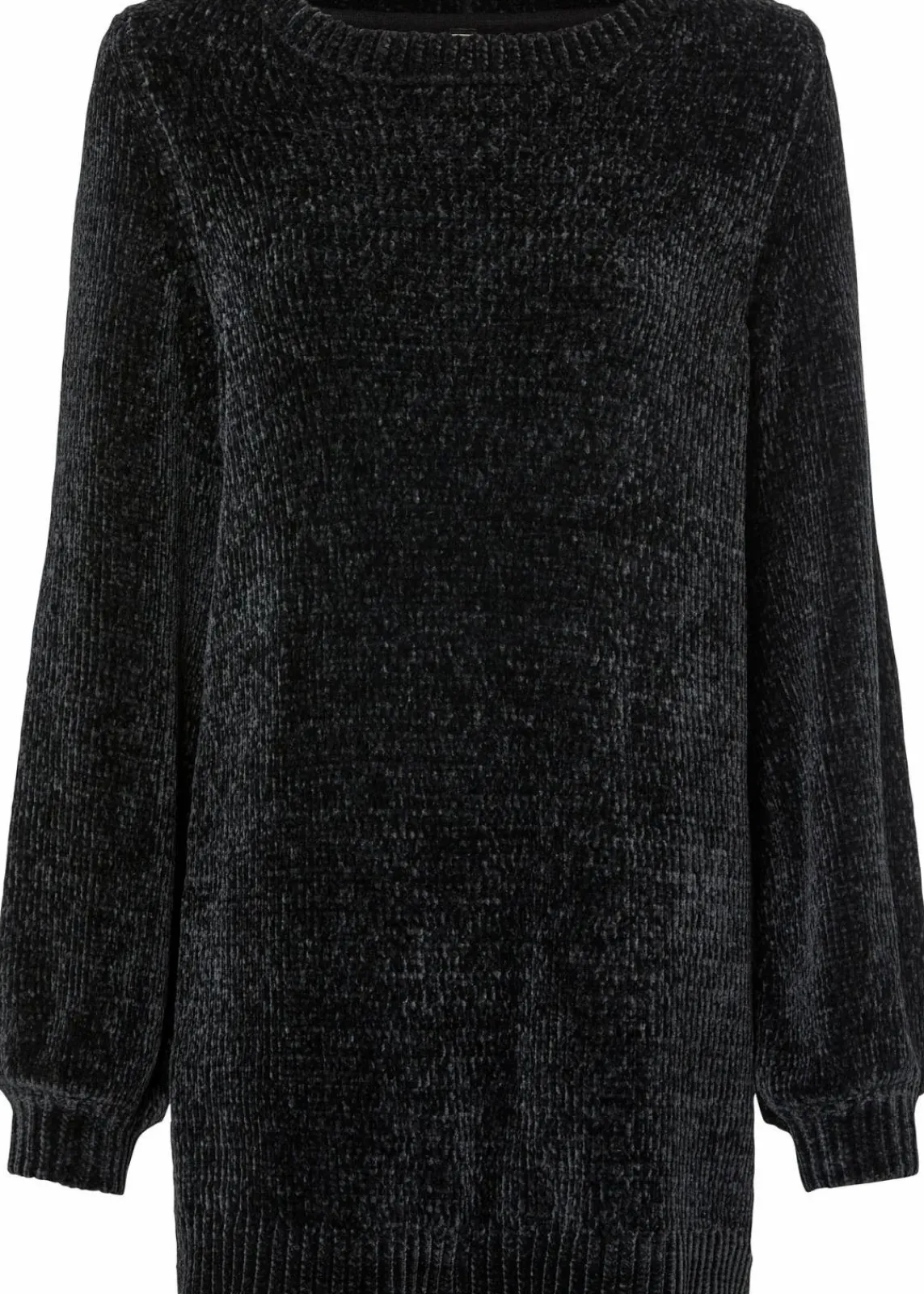bonprix Bekleidung·Umstandsmode|Strickmode^Chenille-Longpullover schwarz