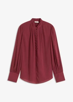 bonprix Blusen & Tuniken|Bekleidung·Jacken & Mäntel^Chiffon Tunikabluse ahornrot