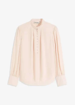 bonprix Bekleidung·Jacken & Mäntel|Blusen & Tuniken^Chiffon Tunikabluse beige