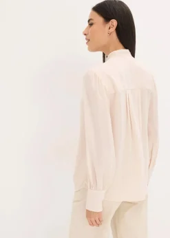 bonprix Bekleidung·Jacken & Mäntel|Blusen & Tuniken^Chiffon Tunikabluse beige