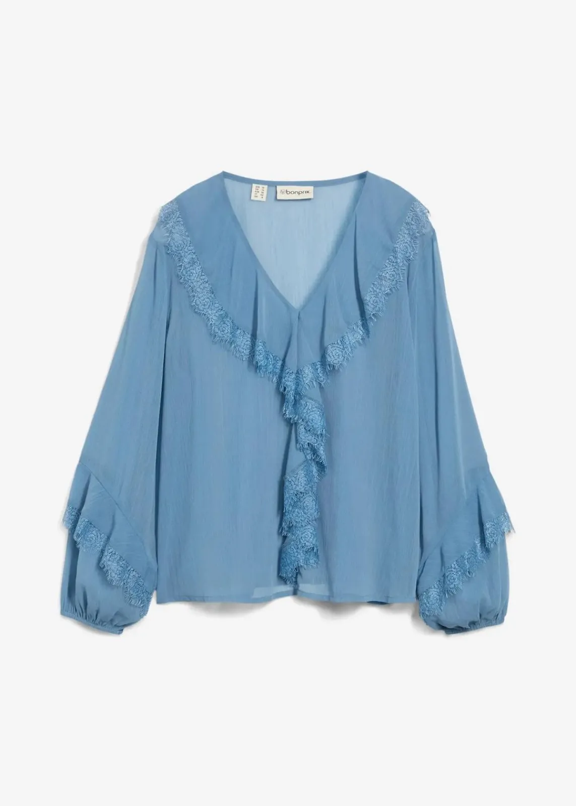 bonprix Bekleidung·Jacken & Mäntel|Blusen & Tuniken^Chiffonbluse wellenblau