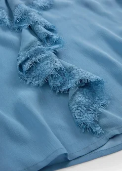 bonprix Bekleidung·Jacken & Mäntel|Blusen & Tuniken^Chiffonbluse wellenblau