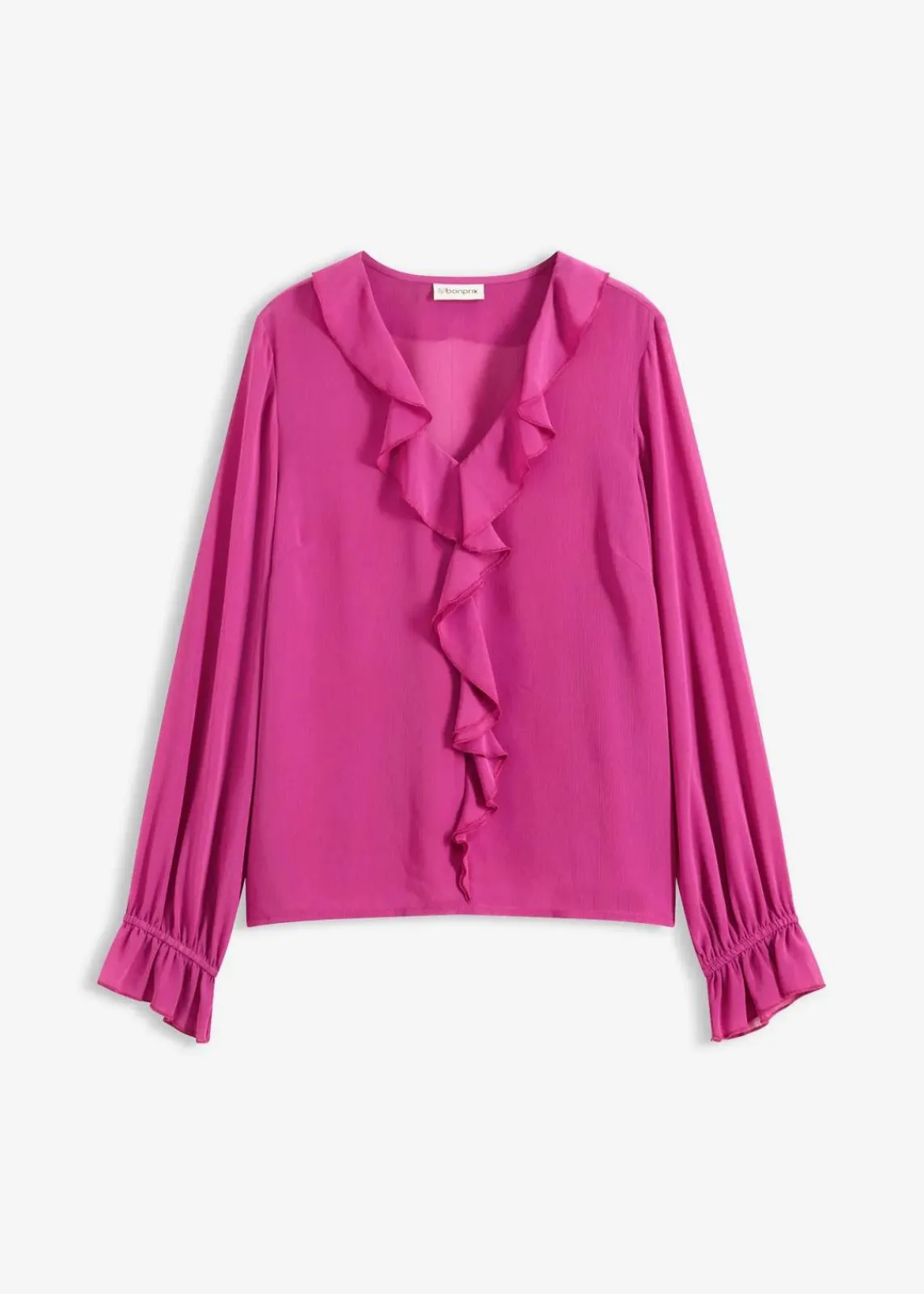 bonprix Bekleidung·Jacken & Mäntel|Nachhaltigere Materialien^Chiffonbluse dunkelfuchsia