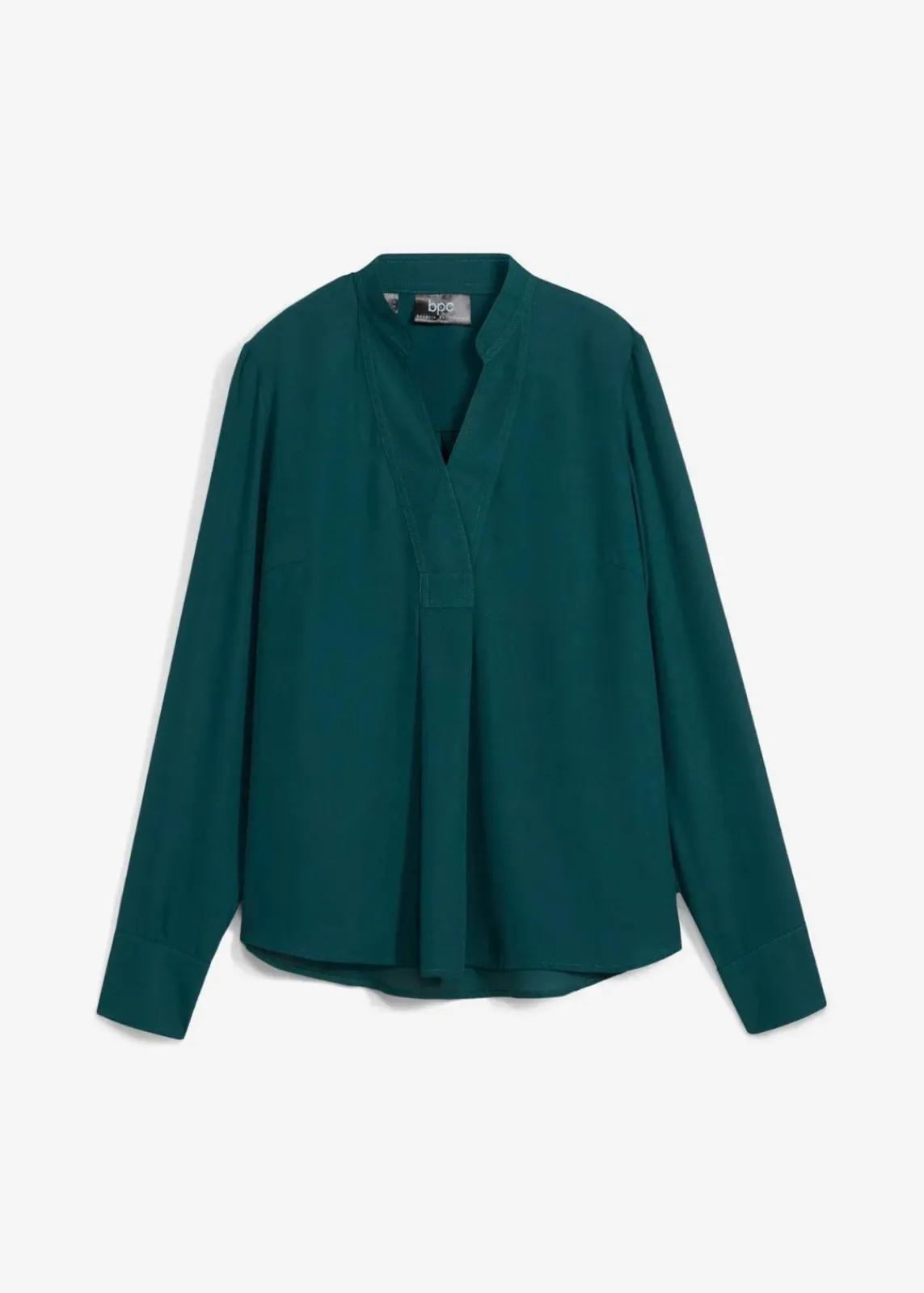 bonprix Bekleidung·Jacken & Mäntel|Blusen & Tuniken^Chiffonbluse in A-Linie tiefgrün