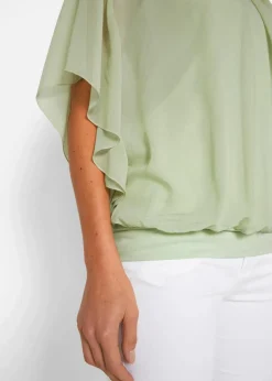 bonprix Blusen & Tuniken|Bekleidung·Jacken & Mäntel^Chiffonbluse mit Untertop softsalbei