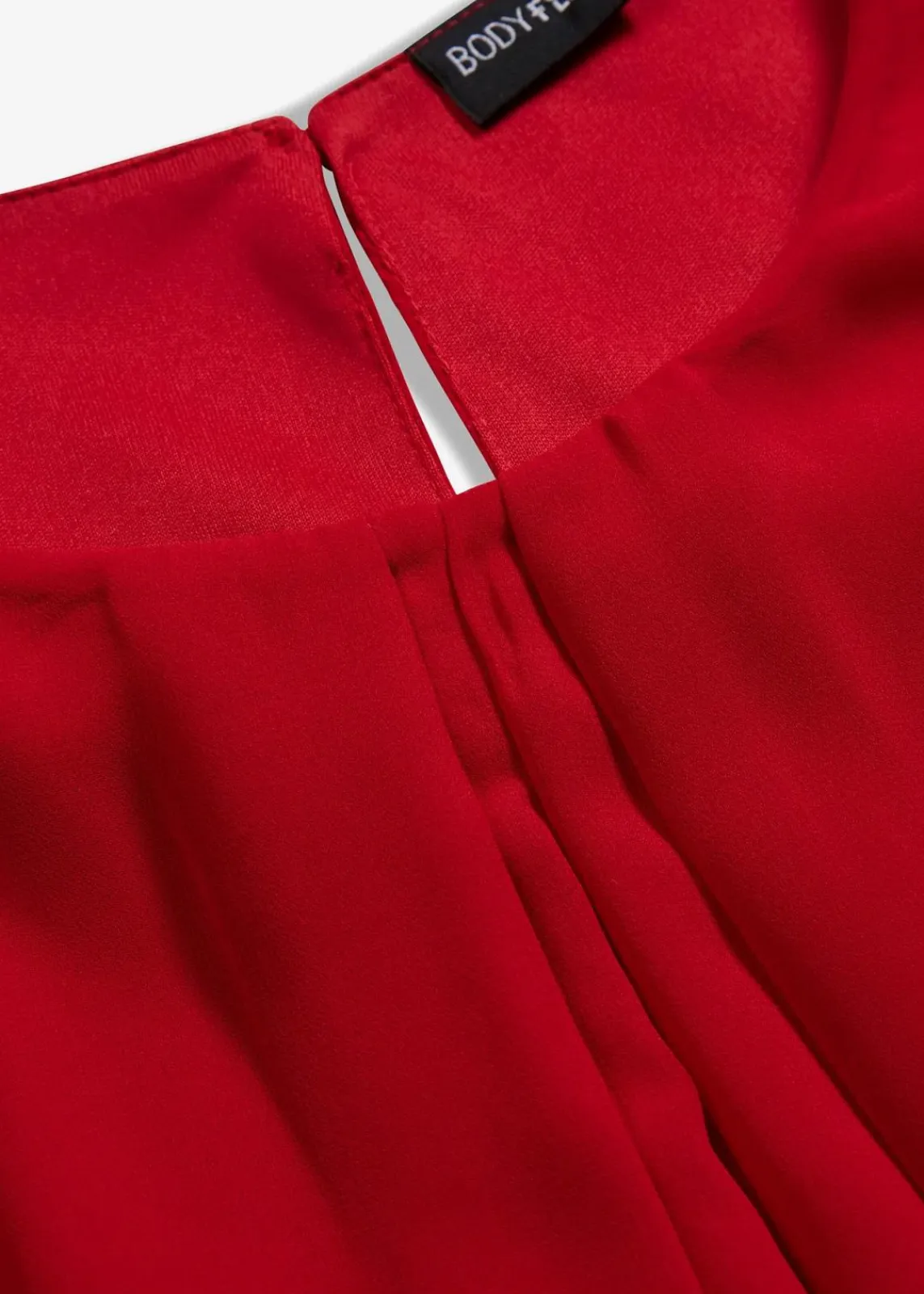 bonprix Bekleidung·Pullover & Strickjacken|Kleider^Chiffon-Kleid rot
