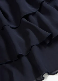 bonprix Nachhaltigere Materialien|Kleider^Chiffon-Kleid dunkelblau